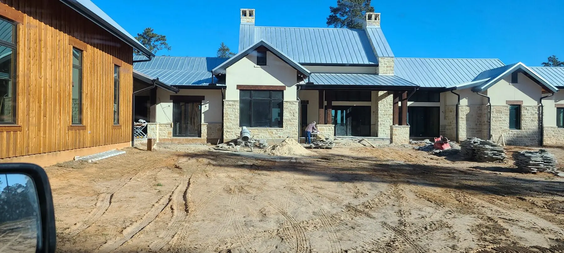 Lakefront Custom Home Exterior