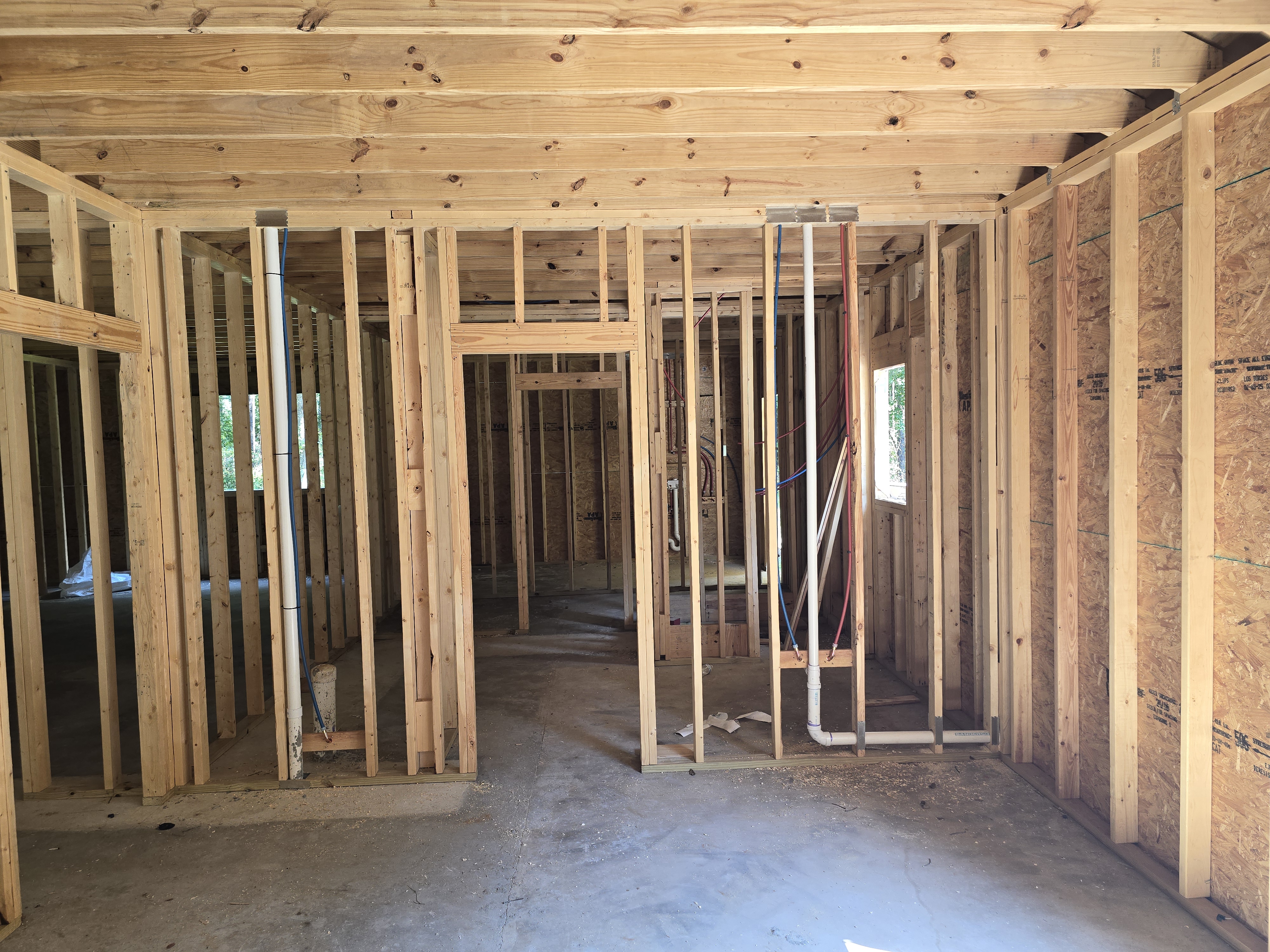Interior framing work