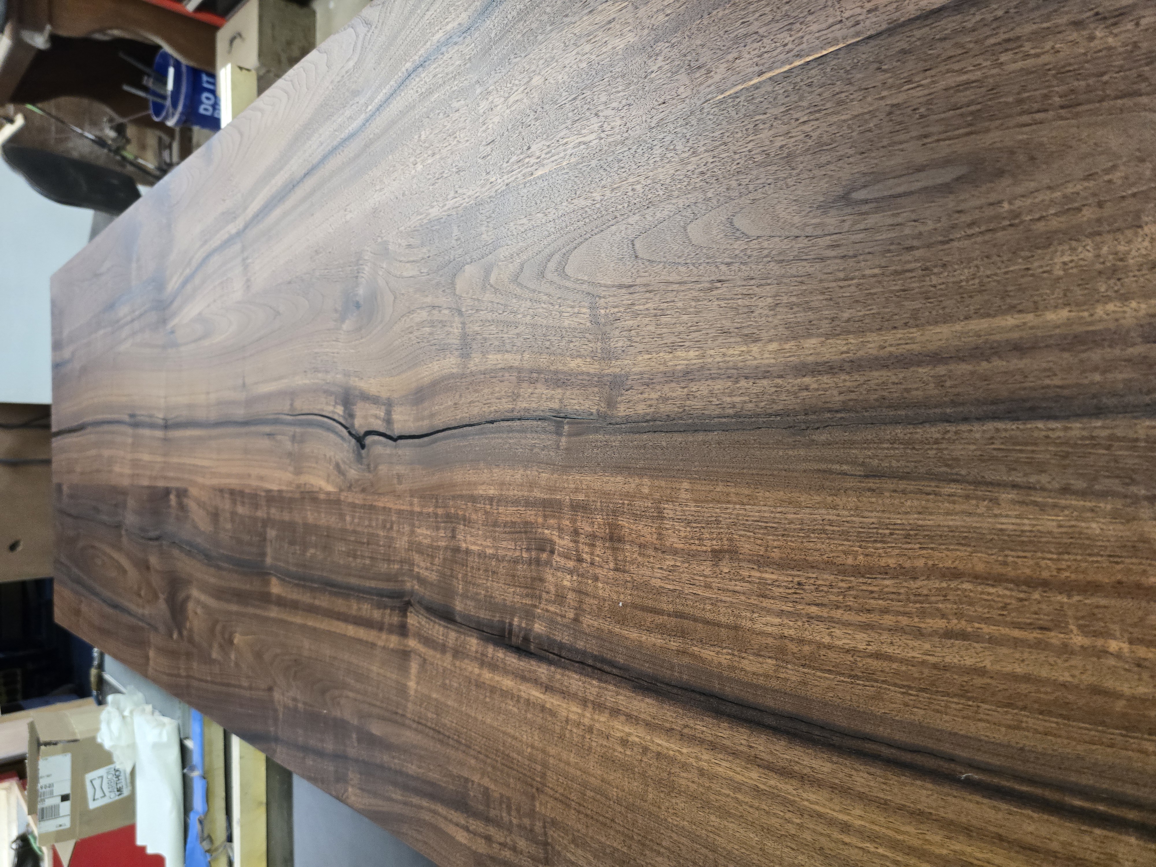 Custom walnut desktop